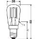 LEDVANCE LED filam.t-lamp T26 1.3W/10W E14 2700K 110lm/300° NonDim 15Y clear