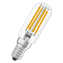 LEDVANCE LED filam.t-lamp T26 4.2W/40W E14 2700K 470lm/300° NonDim 15Y clear