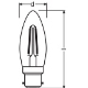 LEDVANCE LED filament candle PFM B35 2.5W/25W B22d 2700K 250lm NonDim 15Y clear