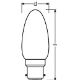 LEDVANCE LED filament candle PFM B35 4W/40W B22d 2700K 470lm NonDim 15Y opal