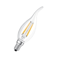 LEDVANCE LED filament candle SUP COMF B35 3.4W/40W E14 2700K 470lm Dim 15Y clear