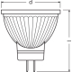 LEDVANCE LED reflector PFM MR11 2.5W/20W GU4 4000K 184lm/36° NonDim 15Y glass