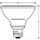 LEDVANCE LED reflector PFM PAR30 10W/75W E27 2700K 633lm/36° Dim 25Y glass