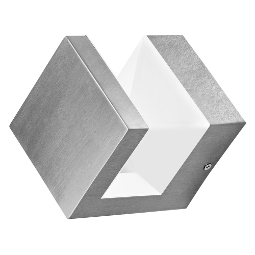 LEDVANCE LED wall light EnduraS Pyramid 9W 600lm/830 IP44 stainless steel