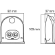 LEDVANCE light.bater.LED DOORLED.DOWN 0.95W 40lm/840 PIR; silver