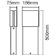 LEDVANCE light column LED Endura 12.5W 890lm/830/122 ° IP44; gray