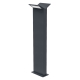 LEDVANCE light column LED EnduraS Bat 9.5W 580lm/830 80cm IP44 dark gray