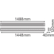 LEDVANCE light fixture LED LN.IndiviLED.PFM 48W 5300lm/830 IP20 60Y ;DALI