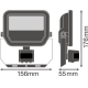 LEDVANCE light.flood.LED FLOODLIGHT.PFM 20W 2200lm/830 IP65 70Y; black sensor