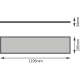 LEDVANCE light panel.LED PANEL4IN1 32W 3600lm/830/120° IP20 50Y 120x30;