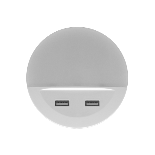 LEDVANCE light socket LED LUNETTA USB 13W 3lm/830 2xUSB; white