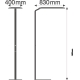 LEDVANCE light stand.LED FLOORH.PFM 43W 5500lm/840 IP20 60Y; white