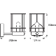 LEDVANCE light wall lamps. EnduraC PostUP 1xE27 IP44 stainless steel sensor