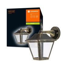 LEDVANCE light wall lamps. EnduraC TradD 1xE27 IP44 black/gold