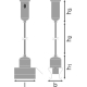 LEDVANCE lighting accessories. TruSys. hinge. set. pack. 2 pcs