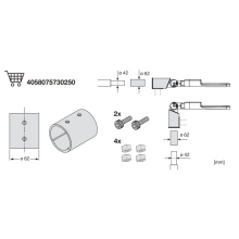 LEDVANCE lighting public accessories - SL.AREA reduction from 60mm to 42mm