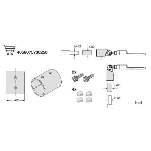 LEDVANCE lighting public accessories - SL.AREA reduction from 60mm to 42mm