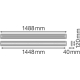 LEDVANCE lumin.can.LED LN.IndiviLED.D 25W 3100lm/830 IP20 50Y emergency.