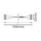 LEDVANCE mounting kit for 3-phase. diameter mounting DP 1200 5x2.5;