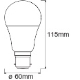 LEDVANCE SMART+ bulb A60 9W/60W B22d 27-6500K 806lm Dim 15Y WIFI 3-pack