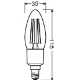 LEDVANCE SMART+ candle B35 4W/40W E14 2700K 470lm Dim 15Y BT