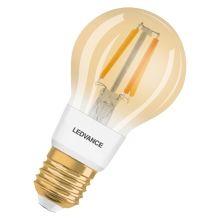 LEDVANCE SMART+ filam.bulb A60 6W/53W E27 2400K 680lm Dim 15Y golden ZB