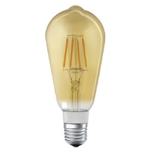 LEDVANCE SMART+ filam.bulb ST64 6W/55W E27 2400K 725lm Dim 15Y golden BT