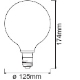 LEDVANCE SMART+ filam.globe G125 6W/53W E27 2400K 680lm Dim 15Y golden ZB