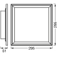 LEDVANCE SMART+ light panel LED PlanonPlusFR 18W 1800lm/RGBTW 30x30 white WIFI