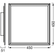 LEDVANCE SMART+ light panel LED PlanonPlusFR 24W 2500lm/RGBTW 45x45 white WIFI