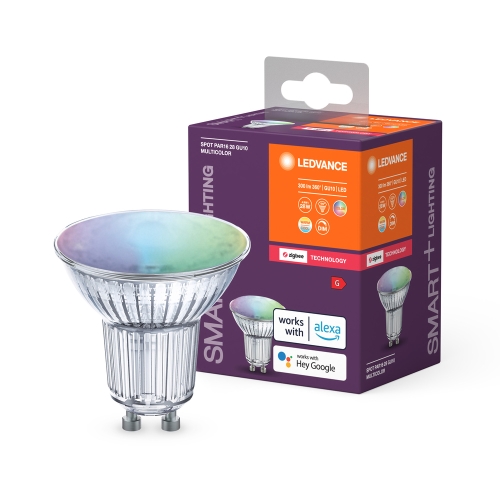 LEDVANCE SMART+ reflector PAR16 4.9W/40W GU10 RGBW 350lm/100° Dim 20Y ZB