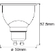 LEDVANCE SMART+ reflector PAR16 5.5W/40W GU10 RGBW 350lm/100° Dim 20Y BT