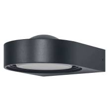 LEDVANCE SMART+ wall light LED SwingRoundW 6.7W 420lm/30-6500K IP44 black WIFI