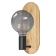 LEDVANCE wall light LED DECOR.WOOD.WALL 1xE27 ; black/wood