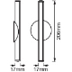 LEDVANCE wall light LED STIXX.USB 2W 150lm/840/110 ° IP44;