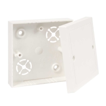 LK 80/2 - Junction box, color super white/RAL9004, package - 10/120 pcs