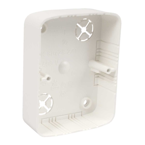 LK 80X28 2ZT - Junction box, color super white/RAL9003, package - 10/80 pcs