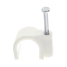 METRODIS clamp. cable + nail 830.30/10 10 mm white blister-30 pcs