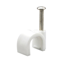 METRODIS clamp. cable + nail 830.30/4 white blister-30 pcs