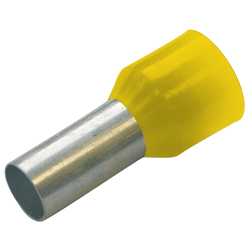 METRODIS sleeve.end.with.insulation 1mm L=8mm yellow blister-20 pcs