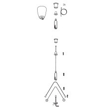 MODUS cable hanger universal ZH/UNI2; 2 cables Y