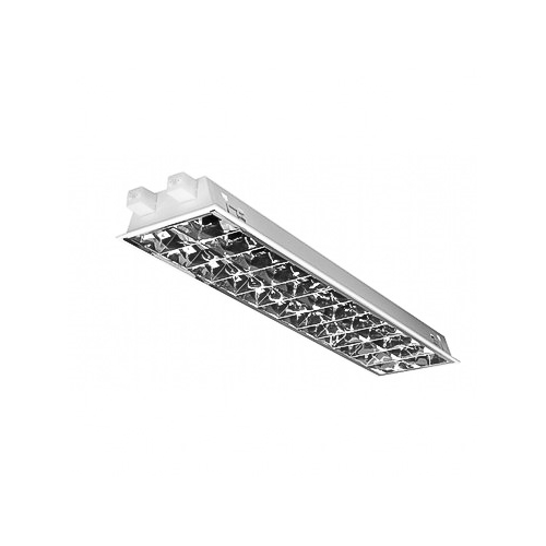 MODUS I 2x36 W aluminum double. parab., EP 1-10V dimmable