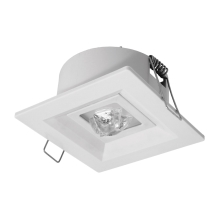 MODUS LED emergency light LOVATO-P 1x3W SE/1h. IP41 floor; R-route optics white