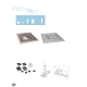 MODUS mounting kit for panel mounting Q - with magnets/pack of 4 !! /