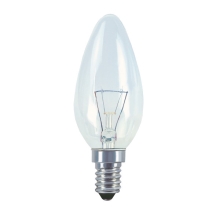 NARVA incandescent candle, clear 60W E14 240V