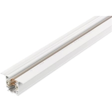 NORD.ALUM 3-f. rail, length 200 cm, recessed; white