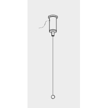 NORD.ALUM suspension.cable lock.upper SSWH10 for GlobalTrac 1m; chrome