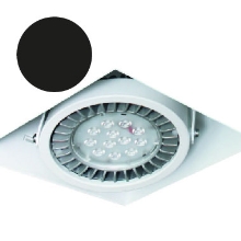 ORGANIC.LIGHT downlight LED Box Trimless X2 1x18W 40° black