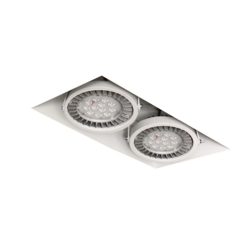 ORGANIC.LIGHT downlight LED Box Trimless X2 2x18W 40° white