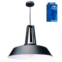 ORGANIC.LIGHT pendant light LED FAKTOR 1x14W diameter 43 + pendant + bulb; black